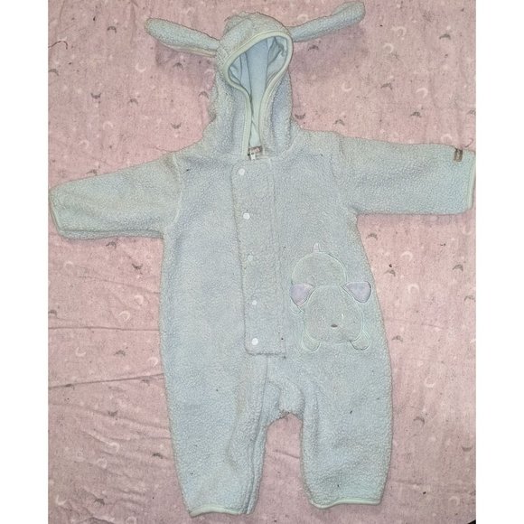 Carter's Other - Carter's Blue Fleece Coat/Bunting